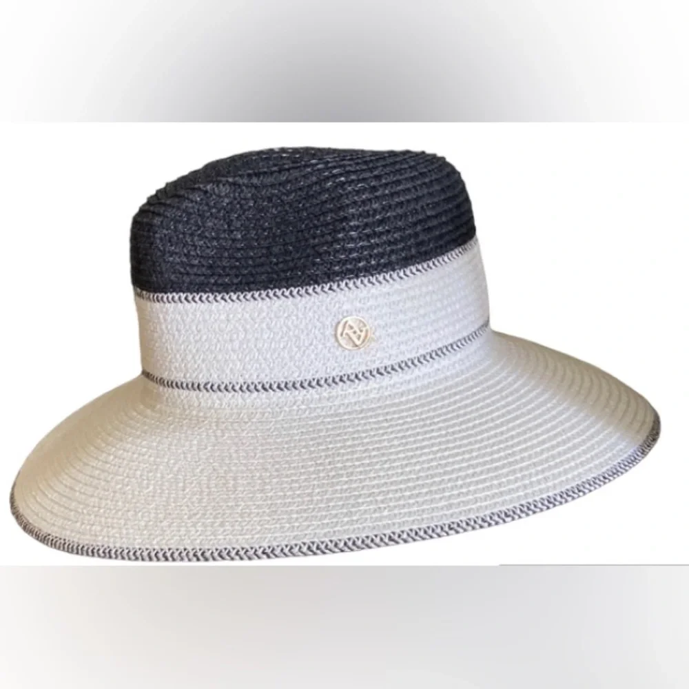 Adrienne Vittadini Black and Ivory Hat - Picture 4 of 13